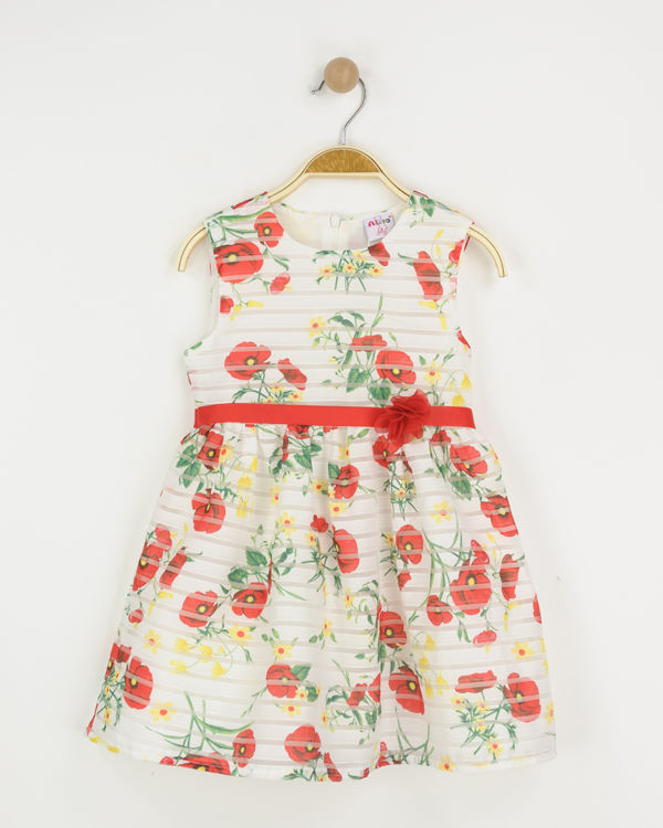 Picture of PT2403 GIRLS SMART FLOWER DRESS (4-16 YEARS)